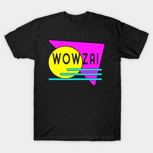 Wowza! Bright Retro Colored Shapes T-Shirt